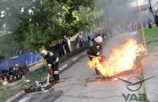 На УАЗ выявили лучшую добровольную пожарную дружину